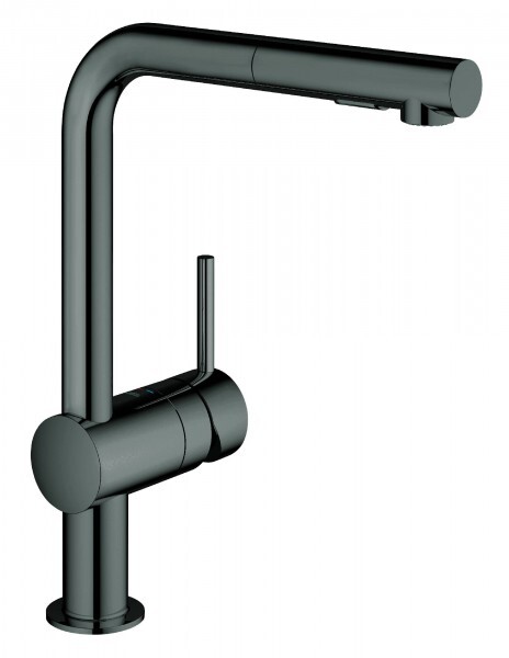 GROHE Keukenmengkraan Minta Met uittrekbare handdouche 1 gat 328mm