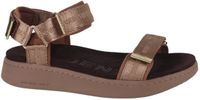 WODEN Sandalen Line Heritage Vrouwen 38 Caramel Platte sandalen