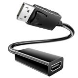 BHHB 4K DisplayPort naar HDMI met vergrendeling, wegwerpadapter (man naar vrouw) voor HDTV, computer, monitor, desktop, laptop, projector en meer.