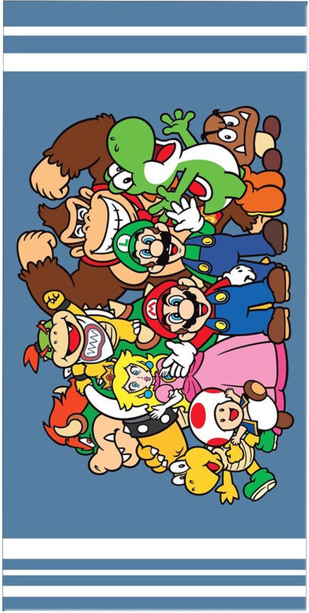 Super Mario Party strand handdoek - 140 x 70 cm - 8436580111508