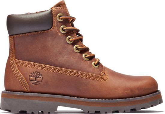 Timberland Courma Kid Traditional 6 Inch Veterboots Cognac Leer Unisex Maat 22