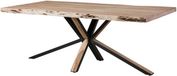 MASSIVMOEBEL24.DE FREEFORM eettafel beige gelakt massief hout acacia 240x100 cm
