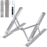 Nuvance Laptop Standaard - Aluminium - Verstelbaar - Zilver - tm 17 Inch