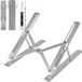 Nuvance Support d'ordinateur portable - Aluminium - Réglable - Argent - jusqu'à 17 pouces