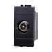 IXTRIMA TV-stopcontact aansluiting mannelijk, zwart, compatibel met Bticino Living Light/INTERNATIONAL