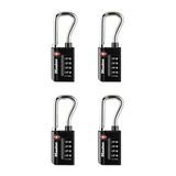 Master Lock Hangslot, stel je eigen combinatie TSA geaccepteerd bagageslot, 1-5/40.6 cm. Breed, Zwart, 4 pk, 4696EC4