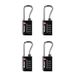 Master Lock Hangslot, stel je eigen combinatie TSA geaccepteerd bagageslot, 1-5/40.6 cm. Breed, Zwart, 4 pk, 4696EC4