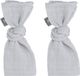 Baby's Only Baby swaddle - Inbakerdoek - Hydrofiele doeken Sparkling - Zilvergrijs - 65x65 cm - 100% katoen - Met subtiel glittertje - 2 stuks