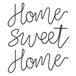 Home Sweet Home Metal Home Sweet Home Sign-3D Word Art Home Sweet Home Wall Decor voor Thuis Woonkamer Slaapkamer Keuken, Zwart