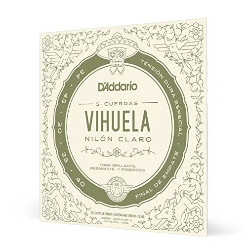 D'Addario MV10C Vihuela Custom Hard Tension Strings