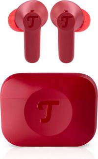 Teufel AIRY TWS 2 - In-ears - Active Noise Cancelling - Oplaadcase - robijnrood