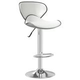 VidaXL Tabouret de bar similicuir blanc