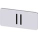Siemens 3SU1900-0AC81-0QC0 3SU19000AC810QC0 Plaque signalétique avec protection anti-rotation (l x L) 27 mm x 12.5 mm II Noir 10 pièce(s) Pièce
