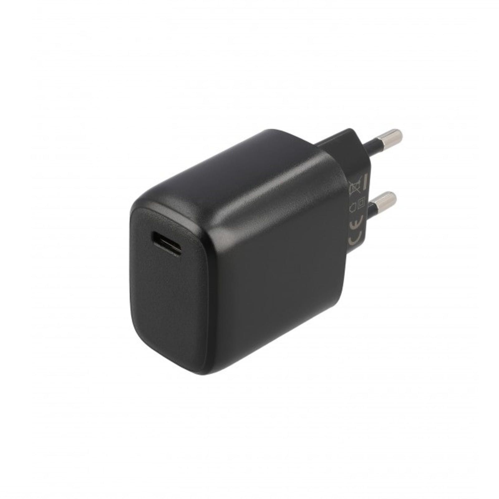 Musthavz USB netvoeding adapter 1xUSB-C 20W-3A zw