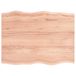 VidaXL Tafelblad Natuurlijke Rand Eikenhout Lichtbruin 80x60x2 cm