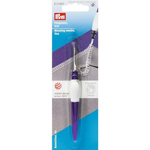 Prym Fijne ergonomics tongnaald - Staal - Pruimenblauw
