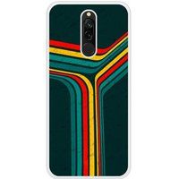 Xiaomi Redmi Note Retro lines Verstevigd hoesje met sublimatie bedrukking