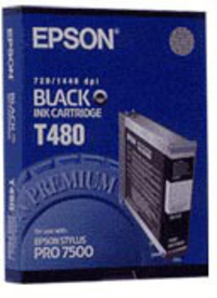 Epson inktpatroon Black T480011 single pack / zwart