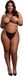 Le Désir Open Cup Triangle Bra with Neck Strap and Adjustable Sliders - Plus Size - Black