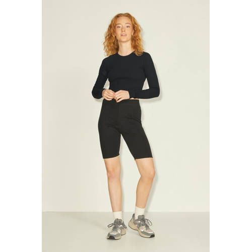 JJXX JXFELINE Cropped Ribbed Long Sleeve - Black