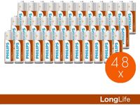 Philips Longlife AA batterijen - 48 stuks - XL-pack