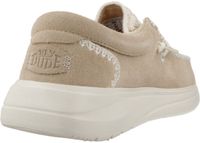 HEYDUDE Wendy Comf Suede Crochet Femme Mocassins Irish Cream/Multi - Taille 38