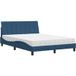 Maison Exclusive - Lit avec matelas "Hanko", bleu, 140x200 cm, rembourré
