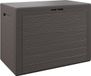 Merkloos Opbergbox voor Tuin en Balkon, 190L, Bruin Houtlook, Afsluitbaar Deksel