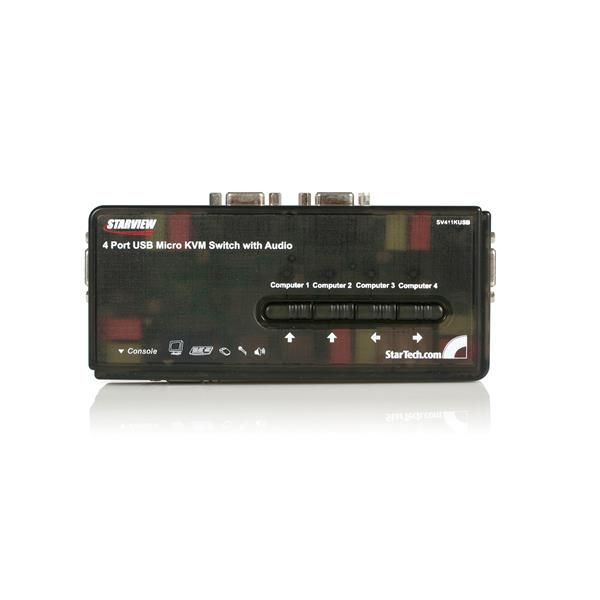 StarTech.com StarTech SV411KUSB KVM switch - 4-poort - Zwart