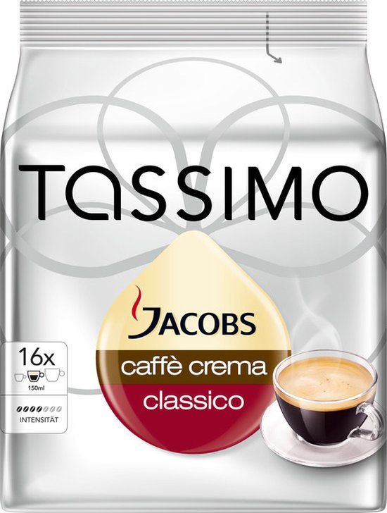 Tassimo Jacobs Caffe Crema Classico - 16 capsules T-Disc