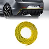 Quattroerre 31869 31869, geel profiel, stickers voor dambumper achter, Alfa Giulietta, met dubbelzijdig plakband 3M APT