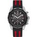 Guess chronograaf quartz horloge met siliconen band W1047G1 zwart groot riem