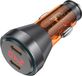 Hoco chargeur de voiture, 2x Type C, 30W, avec écran, PD60W, modèle NZ12C, orange