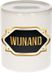 Bellatio Decorations Shoppartners Bv Spaarpot Wijnand - wit - 8 x 9 cm - keramiek