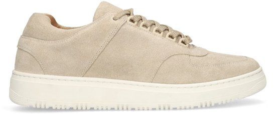 Manfield Beige suède sneakers Heren Maat 43