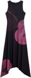 Desigual Damesjurk Virginia Zwart Mouwloos Kort Polyester Colorblock Ronde Hals S Lente/Zomer 2025