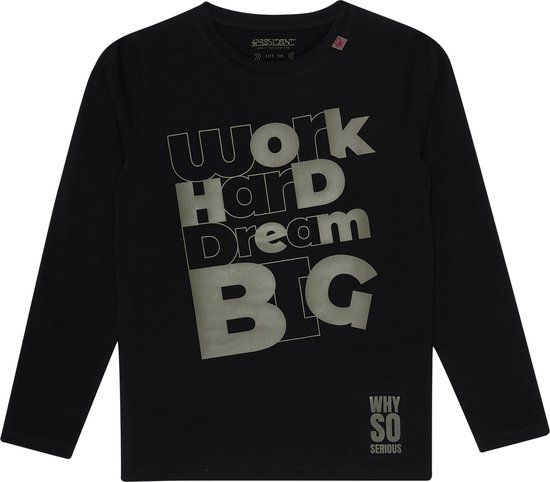 4PRESIDENT Gatlin-Black-98 T-shirt Kinderen Unisex Katoen Zwart