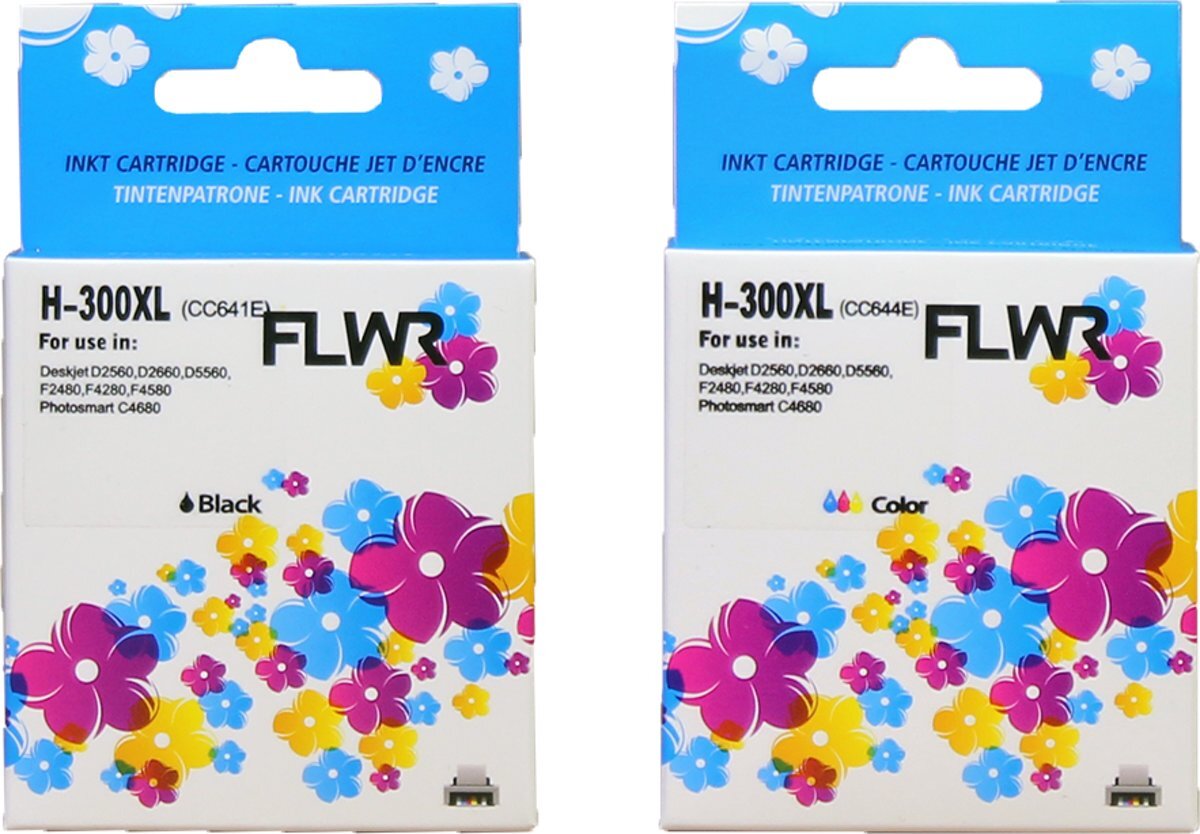 FLWR - Inktcartridge / 300XL / 2-pack - geschikt voor HP