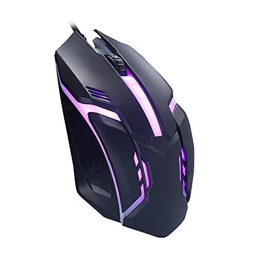 n/a Panda Ergonomische bedrade gaming muisknop LED 2000 DPI USB computer muis met achtergrondverlichting, geschikt voor PC laptop spelers, muis stille muis nieuwe zwart