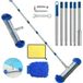 Brosse de piscine - Manche télescopique 230 cm - Brosse 45 cm - Acier inoxydable