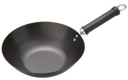 Kitchen Craft Pure Oriental Wok - 26,5 cm - Koolstofstaal - Antiaanbaklaag