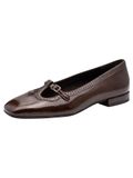 Tamaris Dames Ballerina 1-22156-47 359 Bruin Patent Leer Maat 37 EU