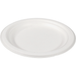 Depa Bord rond 1-vaks bagasse (suikerrietpulp) Ø18cm wit 500 stuks