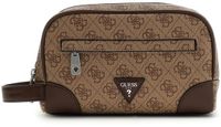 GUESS toilettas Milano Small Necessaire Beige / Cognac Lichtbruin