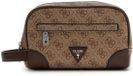 GUESS toilettas Milano Small Necessaire Beige / Cognac Lichtbruin