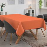 ANRO Tafelkleed Oranje linnenlook Meerkleurig 240x140cm