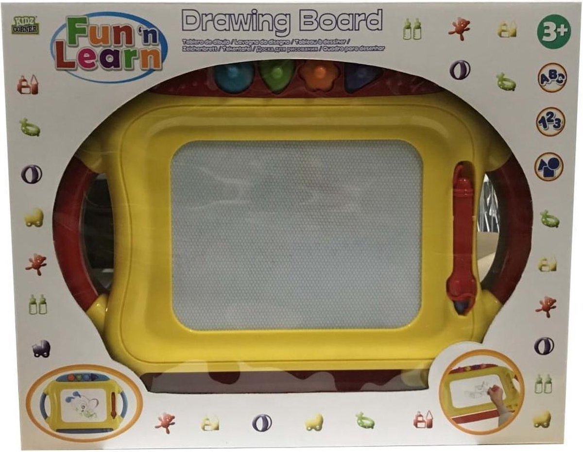 cellular Kidz Corner Fun'n Learn Tekenbord met Pen en 4 Vormpjes