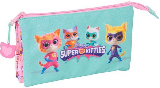 Safta Triple Superkitties Etui Blauw Man