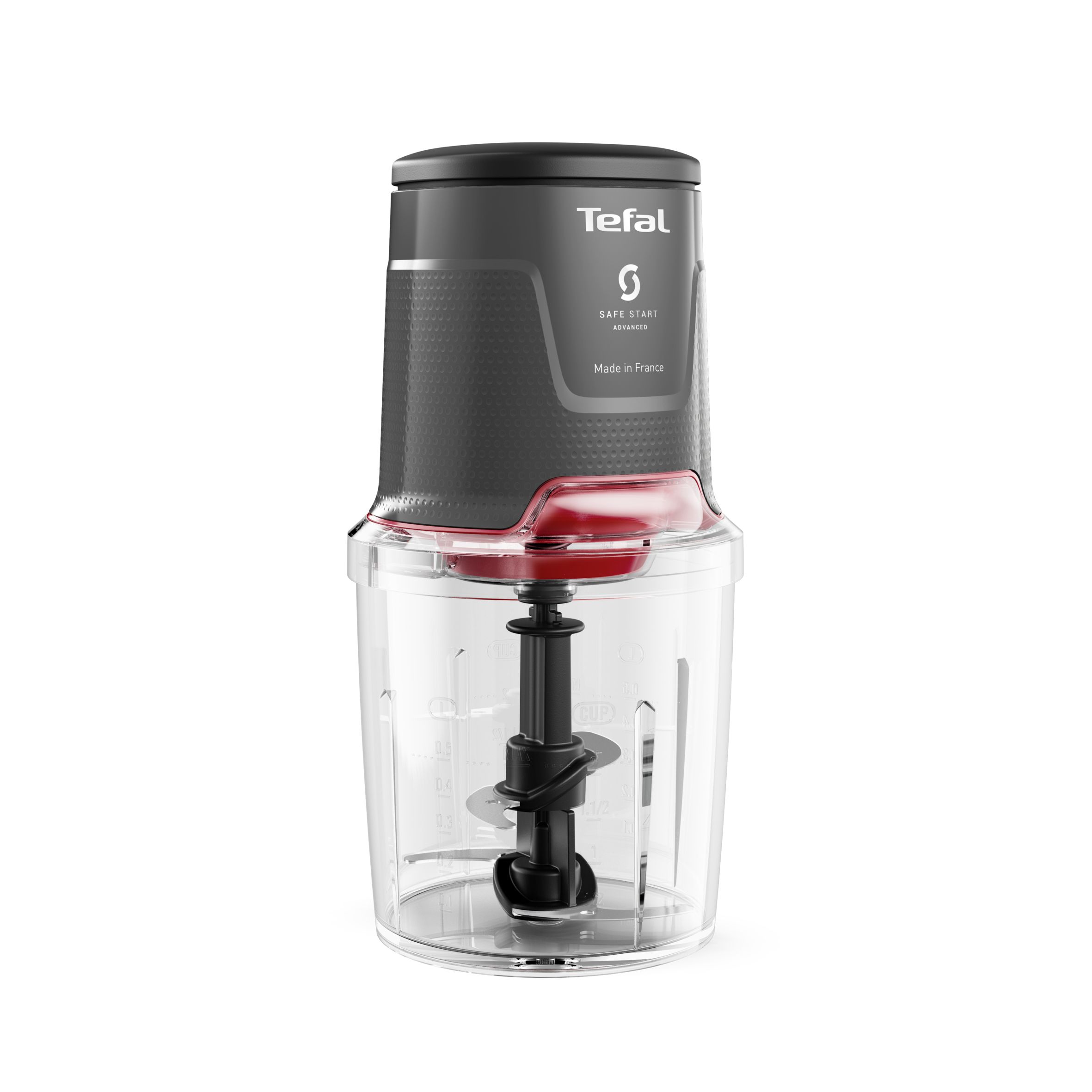 Tefal Easy Press MQ740HF0 - Elektrische hakmolen - 500W - Zwart/Transparant