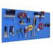 Simon Rack Gereedschapsorganizer voor aan de Muur met 8 Accessoires, Metaal, 400x900x35 mm, Blauw – Simonwork